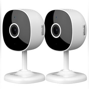 GALAYOU Indoor Home Security Camera, with Two-Way Audio (2-PACK)